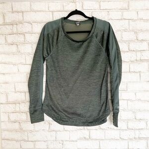Champion Green Long Sleeve Sweatshirt Medium